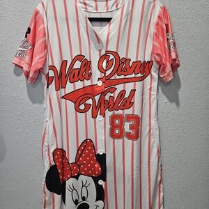 Disney World Striped Button-Up Dress